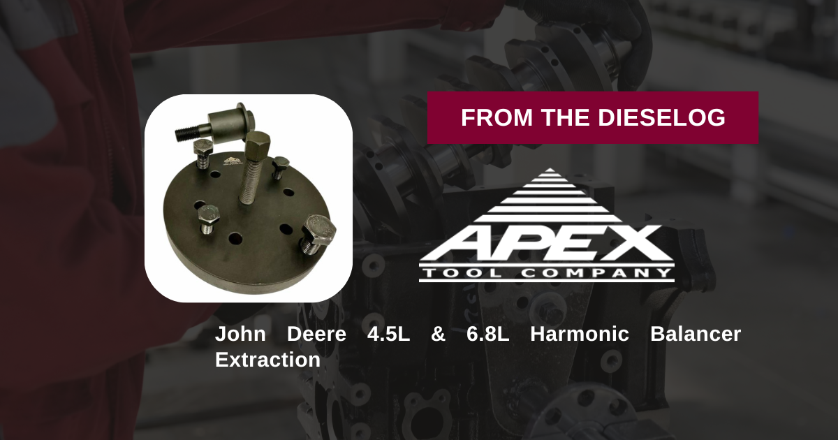 Step-by-step close up layout of an impact grade mechanical draw tool flange resting organized inside an engine service chest